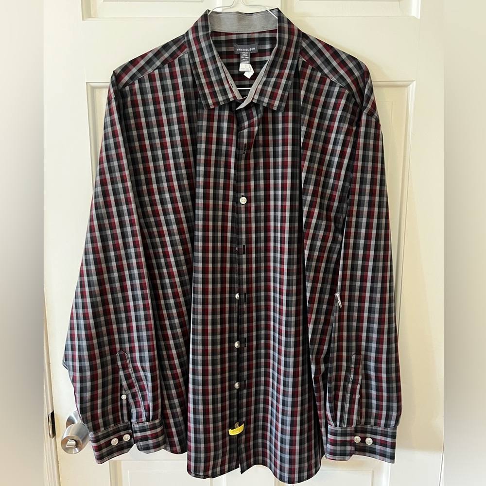 Van Heusen Men's Checkered Shirt - 2XLT